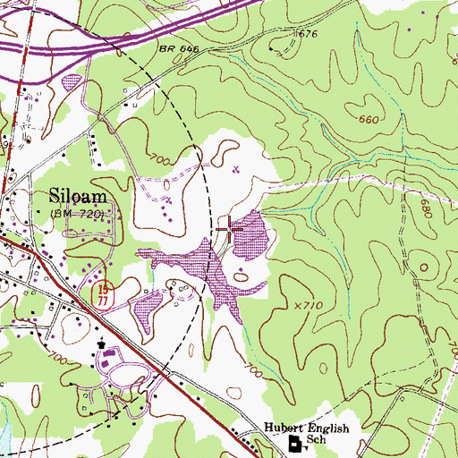 Topographic Map of George Lake Dam, GA