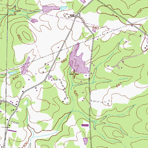 Topographic Map of Edmonds Lake Dam, GA