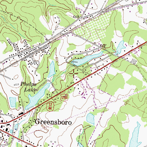 Topographic Map of Webb Lake Dam, GA