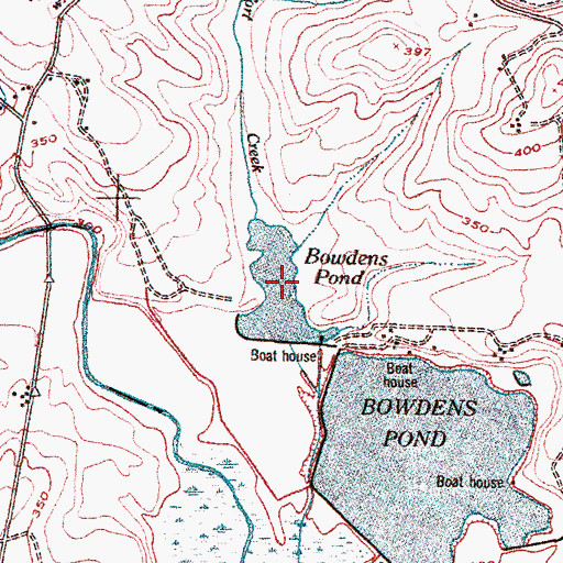 Topographic Map of Bowdens Pond Number Two, GA