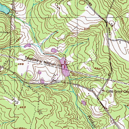 Topographic Map of Howard Lake, GA