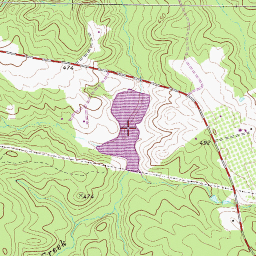 Topographic Map of McNeil Pond, GA