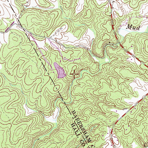 Topographic Map of Haynie Lake, GA