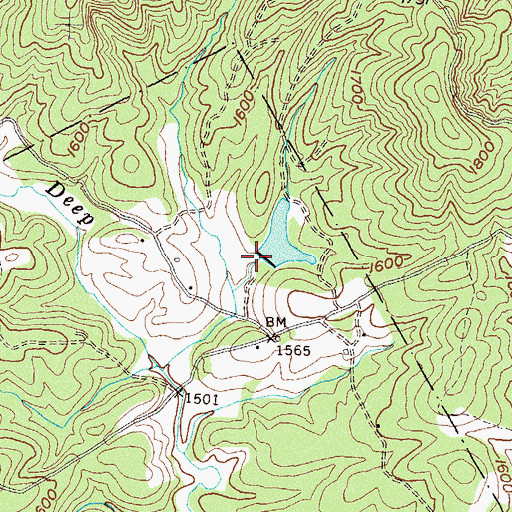 Topographic Map of Waters Lake, GA