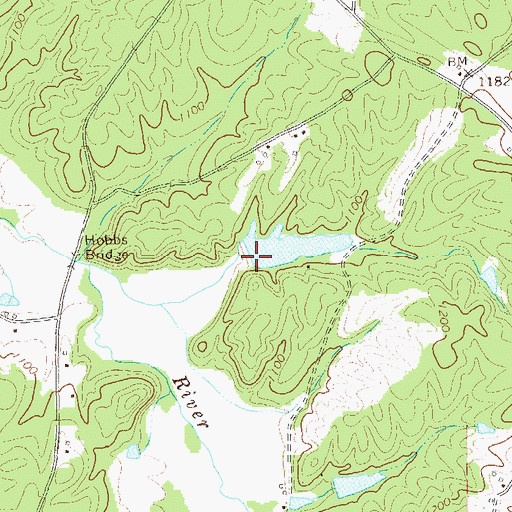 Topographic Map of Binns Lake Dam, GA