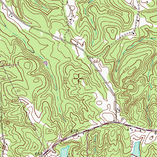 Topographic Map of Herds Lake, GA