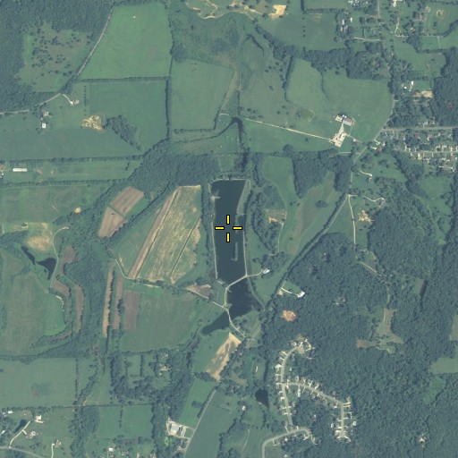 Aerial/Satellite Image of Blue Spring Lake, GA