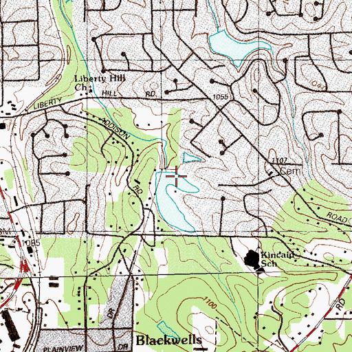 Topographic Map of Wiggly Lake, GA