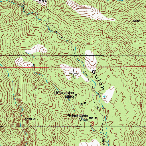 Topographic Map of Saint Louis Mine, AZ