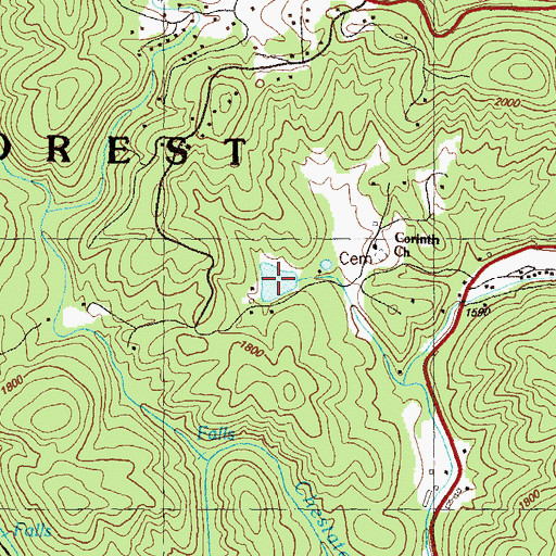 Topographic Map of Dollar Lake, GA