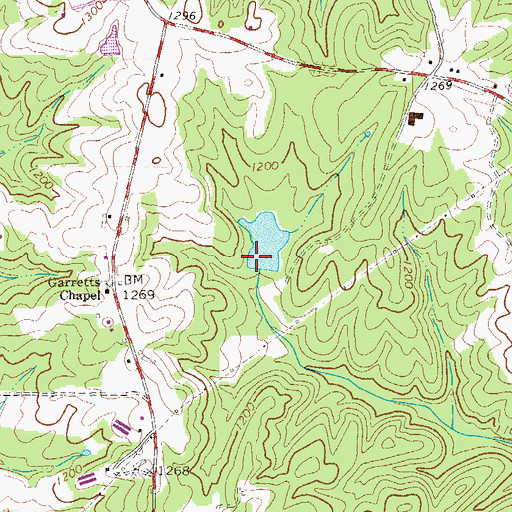 Topographic Map of Zuejnieks Lake Dam, GA