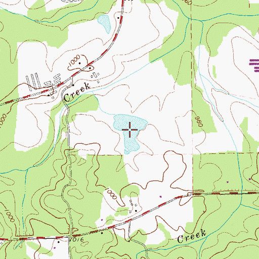 Topographic Map of Thomas Lake A, GA