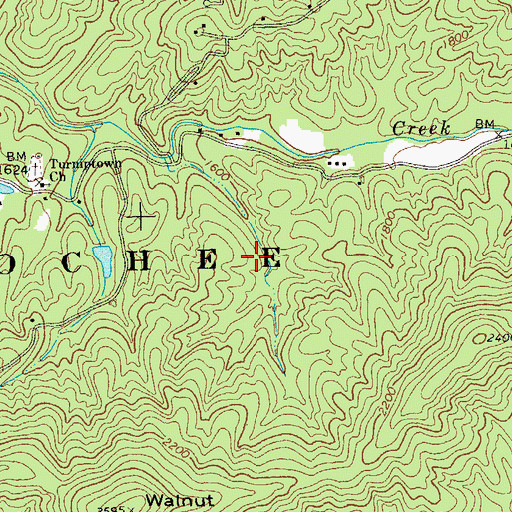 Topographic Map of Lake Dakwa Dam, GA