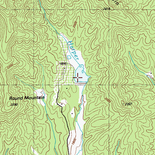 Topographic Map of Fowler Lake Dam, GA