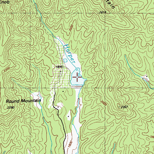 Topographic Map of Fowler Lake, GA