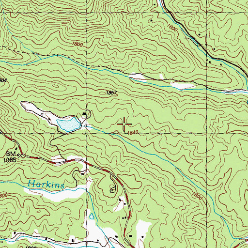 Topographic Map of Gibson Lake Dam, GA