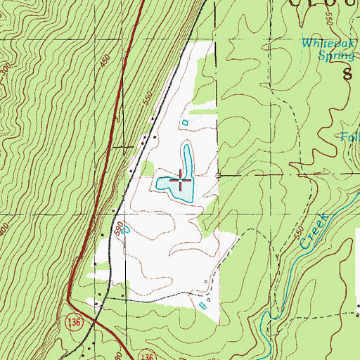 Topographic Map of Gross Lake, GA