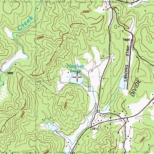 Topographic Map of Hughes Lake, GA