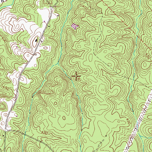 Topographic Map of Fountain Lake, GA