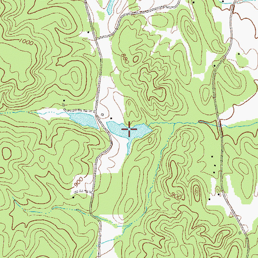 Topographic Map of Little Lake, GA