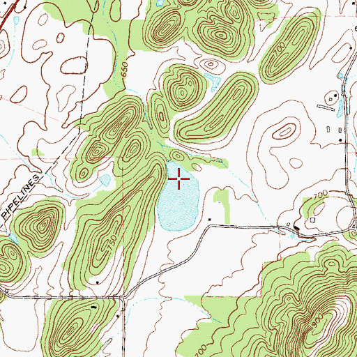 Topographic Map of Webb Lake Dam, GA