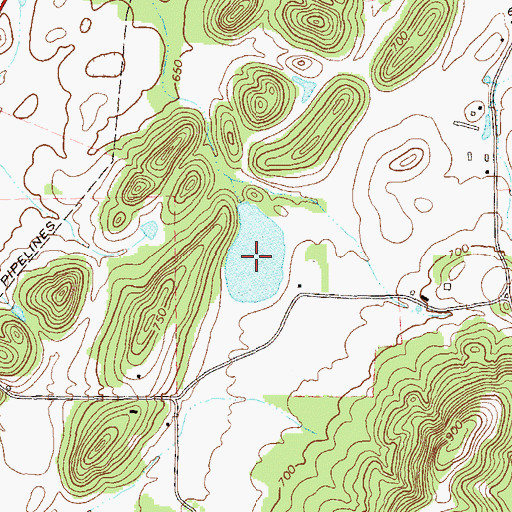 Topographic Map of Webb Lake, GA