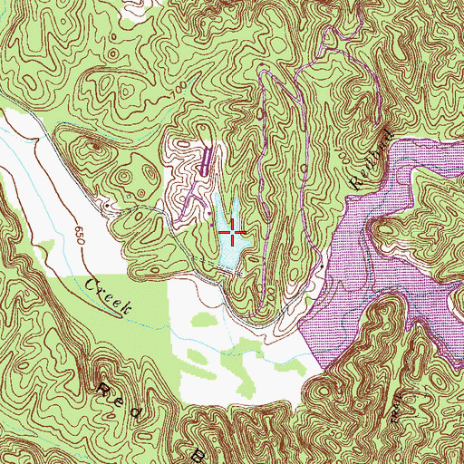 Topographic Map of Lane Lake, GA