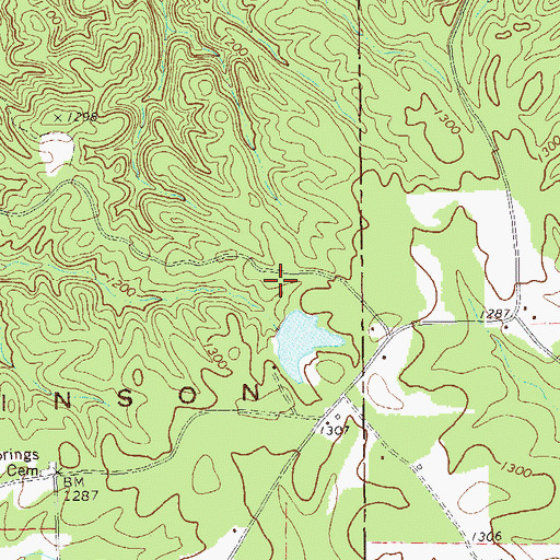 Topographic Map of King Lake Dam, GA