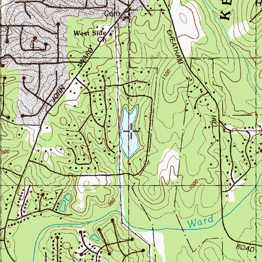 Topographic Map of McNeels Lake, GA