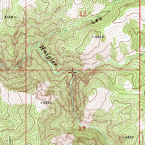 Topographic Map of Salt Canyon, AZ