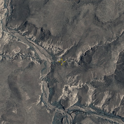 Aerial/Satellite Image of Salt Ground Canyon, AZ