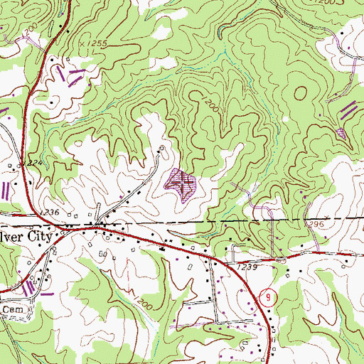 Topographic Map of Thomas Lake, GA