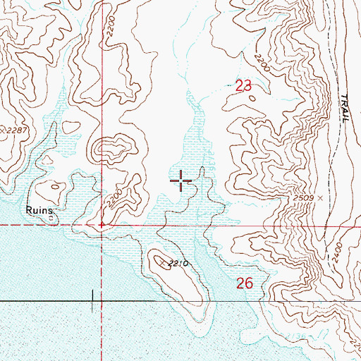 Topographic Map of Salt Gulch, AZ