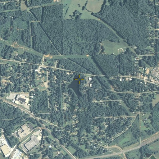 Aerial/Satellite Image of Central Lake Dam, GA