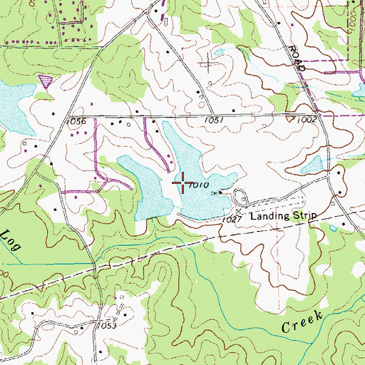 Topographic Map of Jones Lake, GA