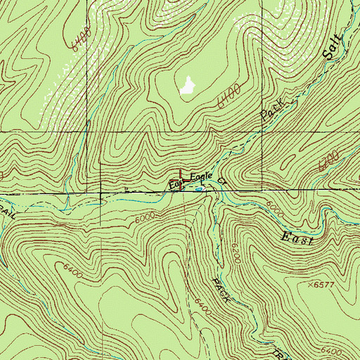 Topographic Map of Salt House Creek, AZ