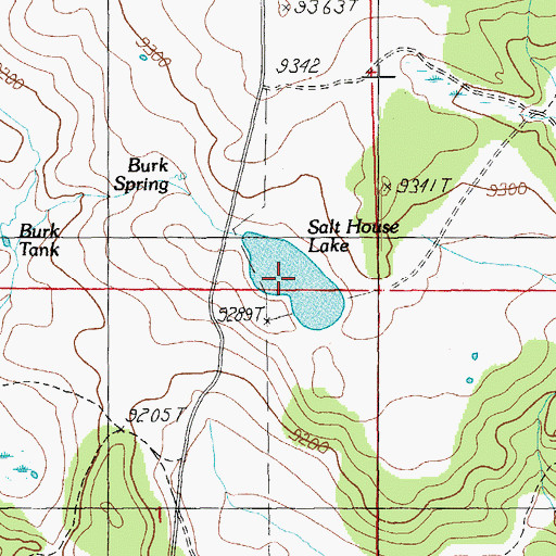 Topographic Map of Salt House Tank, AZ