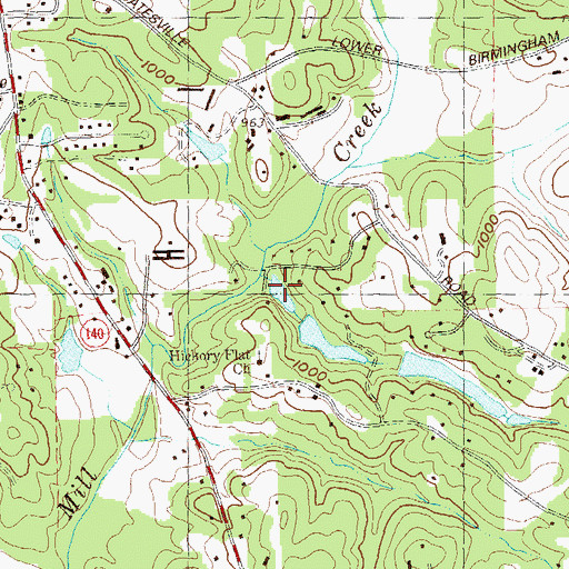 Topographic Map of Blalock Lake, GA