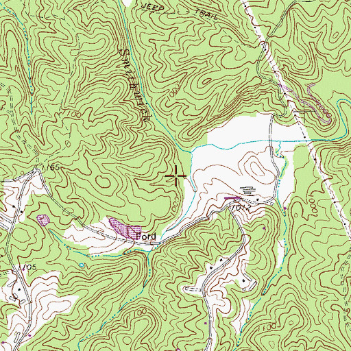 Topographic Map of Bartholomew Lake Dam, GA