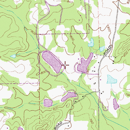 Topographic Map of Graves Lake Dam, GA