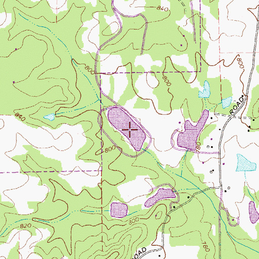 Topographic Map of Graves Lake, GA