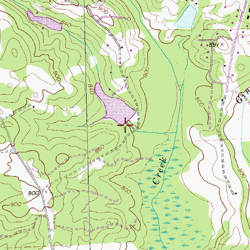 Topographic Map of Wellborn Lake Dam, GA