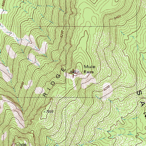 Topographic Map of Samaniego Ridge, AZ