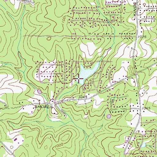 Topographic Map of Spring Hill Lake Dam, GA
