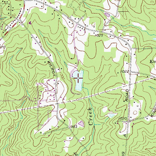Topographic Map of Johnson Lake, GA