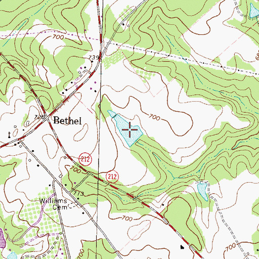 Topographic Map of Murphy Lake, GA