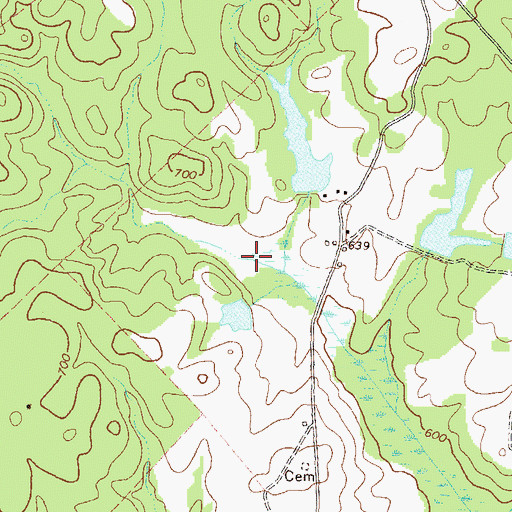 Topographic Map of Boyle Murder Lake, GA