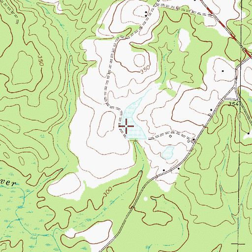 Topographic Map of Jackson Lake Dam, GA