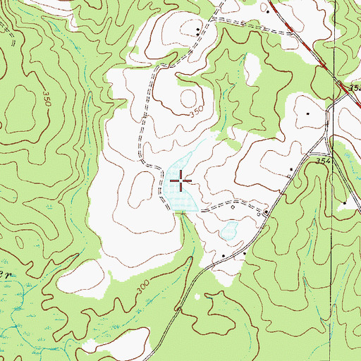 Topographic Map of Jackson Lake, GA