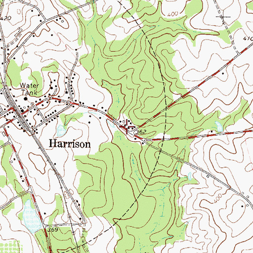 Topographic Map of Segars Lake Dam, GA